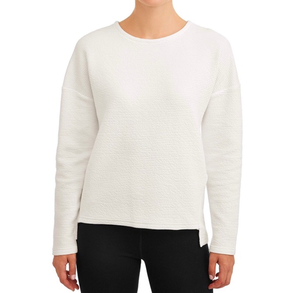 3/$30 Avia | Athleisure Long Sleeve Knit Too, White - Picture 2 of 8